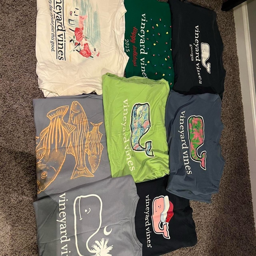 9 Vineyard Vine Shirts- 3 Long Sleeves/6 Short Sleeves